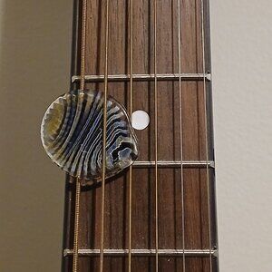Glass Guitar Pick by Artisan Rosemary Pierro (NWT)